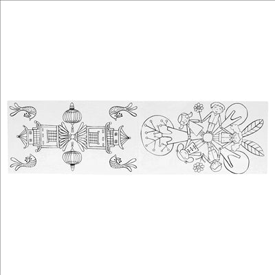 CAHIERS COLORIAGE "ASSORTIES MANDALAS ET FOND DE LA MER"  100 G/M2 12,5x22 CM QUADRICHROMIE CELLULOSE (400 UNITÉS)
