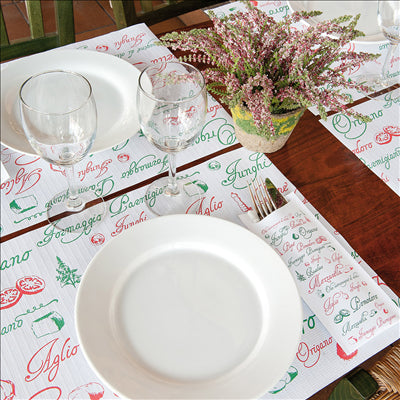 SETS DE TABLE 'PIZZA' 48 G/M2 31x43 CM BLANC CELLULOSE (2000 UNITÉS)