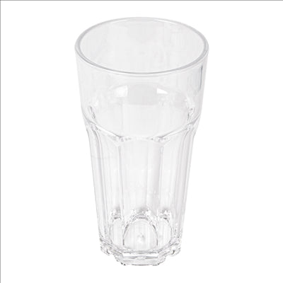 GOBELETS EMPILABLES 373 ML Ø 7,6/5,6x13 CM TRANSPARENT POLYCARBONATE (72 UNITÉS)