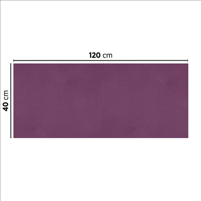 "TÊTE À TÊTE" PLIAGE 1/2 'SPUNBOND' 60 G/M2 40x120 CM VIOLET PP (400 UNITÉS)