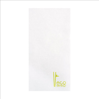 SERVIETTES P.1/8 'ECO-BAMBOO' 70 G/M2 40x40 CM BLANC BAMBOU (600 UNITÉS)