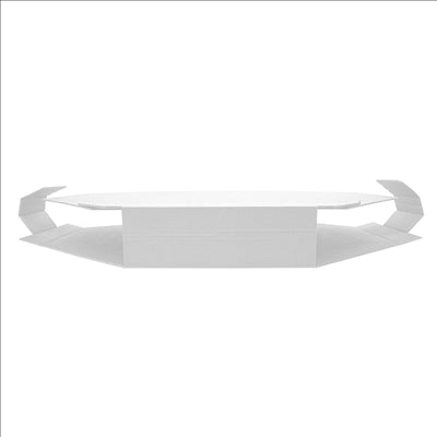 BOÎTE POUR PAELLAS  360 G/M2 40,5x40,5x5 CM BLANC CARTON (100 UNITÉS)