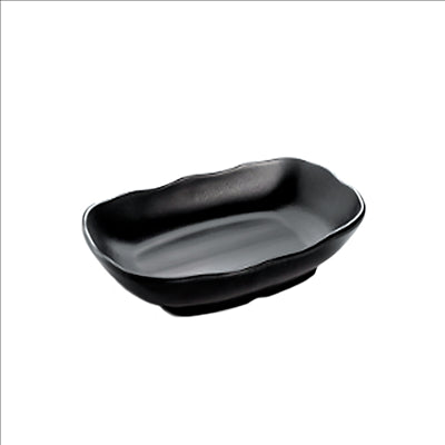 BOLS RECTANGULAIRES 'ASAMI WARE'  20x12,5x3,5 CM NOIR MÉLAMINE (6 UNITÉS)