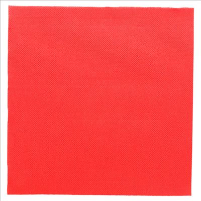 SERVIETTES ECOLABEL 'DOUBLE POINT' 18 G/M2 39x39 CM ROUGE OUATE (1200 UNITÉS)