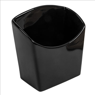 BOÎTES À FRITES S  12,4x6,5x12,7 CM NOIR PORCELAINE (6 UNITÉS)