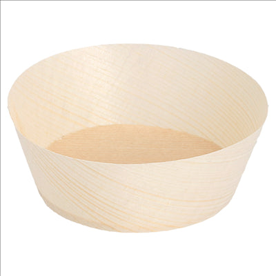 POTS EN FEUILLE DE PEUPLIER  Ø 7x2,5 CM NATUREL BOIS (100 UNITÉS)