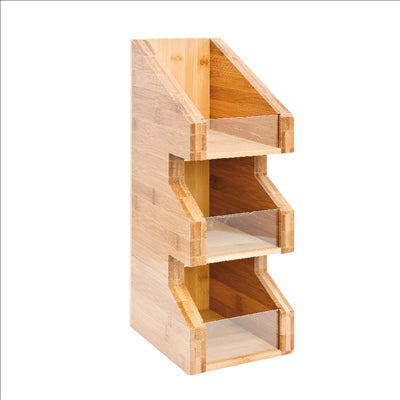 DISTRIBUTEUR CONDIMENTS  15x18x40 CM NATUREL BAMBOU (4 UNITÉS)
