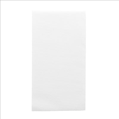 SERVIETTES PLIAGE 1/8  55 G/M2 40x40 CM BLANC AIRLAID (750 UNITÉS)
