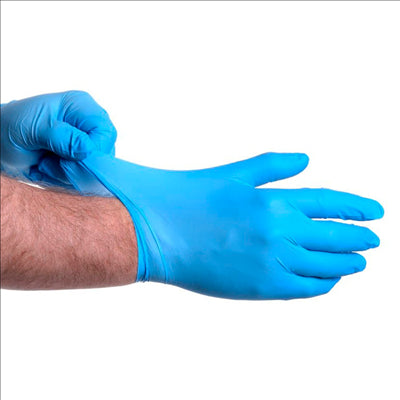 GANTS  SIZE: L BLEU NITRILE (100 UNITÉS)