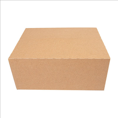 BOÎTES REPAS À EMPORTER 'THEPACK' 5 L 310 G/M2 26x20,5x11,3 CM NATUREL CARTON ONDULÉ NANO-MICRO (150 UNITÉS)
