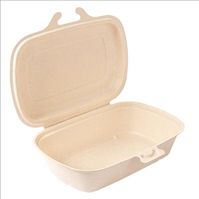 COQUILLES 'BIONIC' 900 ML 22,4x14x6 CM NATUREL BAGASSE (400 UNITÉS)