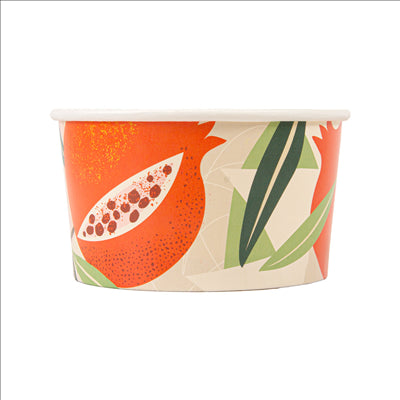 POTS À GLACES 'AMALFI' 150 ML 250 + 18 PE G/M2 Ø8,5x4,5 CM BLANC CARTON (2000 UNITÉS)