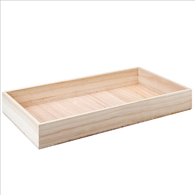 BOÎTE PRÉSENTATION BUFFET  60x40x7,5 CM NATUREL BOIS (1 UNITÉ)