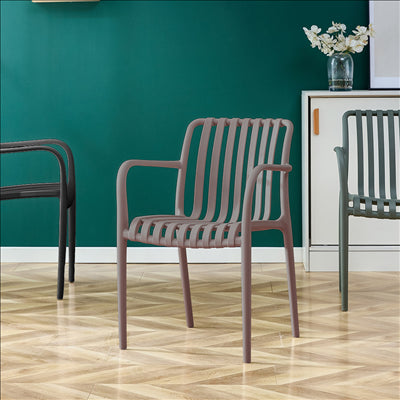 CHAISE EMPILABLE 'SUPRA-TEK'  52x52x81 CM BEIGE PP (4 UNITÉS)