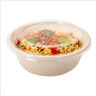 COUVERCLES POUR SALADIERS 211.75 'BIONIC'  Ø15,5x1,7 CM TRANSPARENT PET (500 UNITÉS)