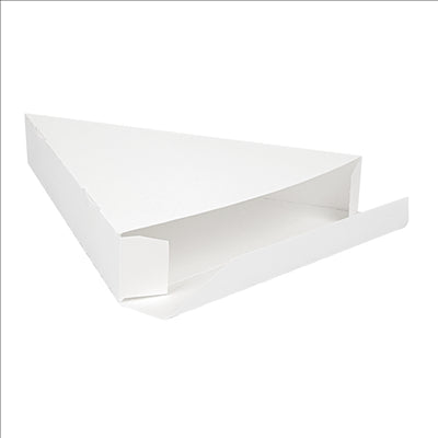 EMBALLAGES TRIANGULAIRES PIZZA 'THEPACK' 230 G/M2 18x23x3 CM BLANC CARTON ONDULÉ NANO-MICRO (500 UNITÉS)