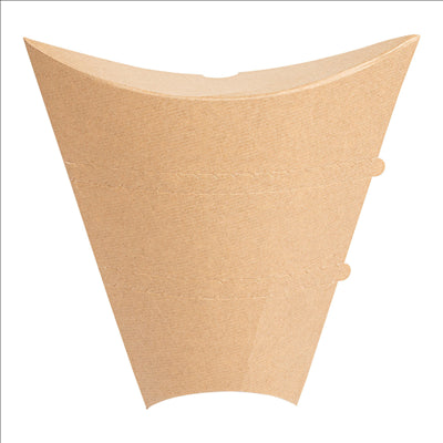 RÉCIPIENTS POUR CRÊPES 'THEPACK' 220 G/M2 22,5x21,5x4 CM MARRON CARTON ONDULÉ NANO-MICRO (500 UNITÉS)