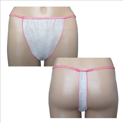 STRINGS FEMME   ROSE SPUNBOND (100 UNITÉS)