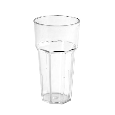 GOBELETS EMPILABLES 530 ML Ø 8,8/6,2x16 CM TRANSPARENT POLYCARBONATE (12 UNITÉS)