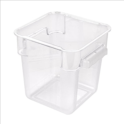 BAC ALIMENTAIRE 4 L 18x18x19 CM TRANSPARENT POLYCARBONATE (1 UNITÉ)