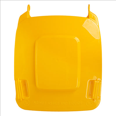 COUVERCLE POUR CONTENEUR 240L  71x56x7,4 CM JAUNE HDPE (1 UNITÉ)