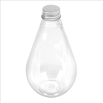 FLACONS AVEC BOUCHON EN ALUMINIUM 300 ML Ø7,5x13,7 CM TRANSPARENT PET (150 UNITÉS)