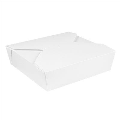 BOÎTES AMÉRICAINES MICRO-ONDABLES 'THEPACK' 2910 ML 250 + 12PP G/M2 21,7x21,7x6 CM BLANC CARTON ONDULÉ NANO-MICRO (100 UNITÉS)