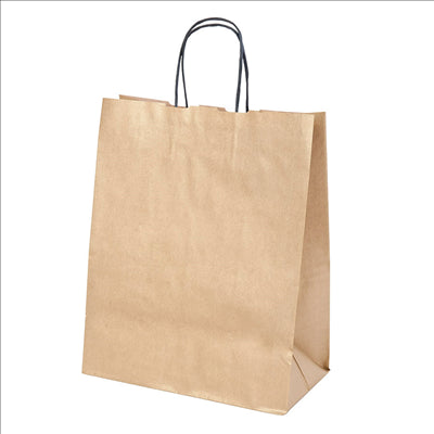 SACS SOS AVEC ANSES.  80 G/M2 26+14x32 CM OR KRAFT (250 UNITÉS)