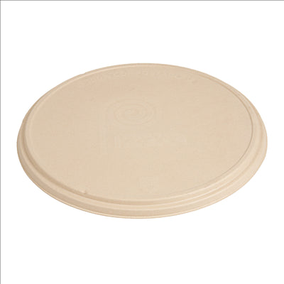 COUVERCLES RÉCIPIENT POUR PIZZA 'BIONIC'  Ø 36,4x1,9 CM NATUREL BAGASSE (150 UNITÉS)
