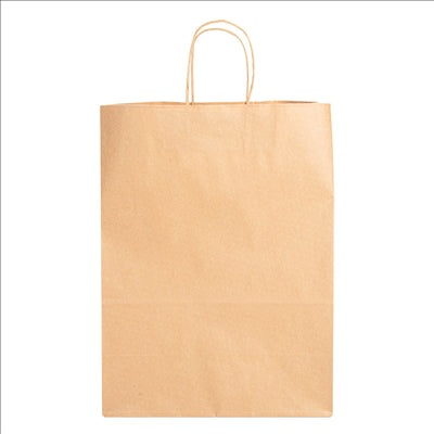 SACS SOS AVEC ANSES  90 G/M2 32+16x43 CM NATUREL KRAFT (250 UNITÉS)