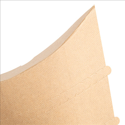 RÉCIPIENTS POUR CRÊPES 'THEPACK' 220 G/M2 22,5x21,5x4 CM MARRON CARTON ONDULÉ NANO-MICRO (500 UNITÉS)