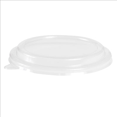 COUVERCLES POUR SALADIERS 204.07 'BIONIC'  Ø 16,3x3,5 CM TRANSPARENT PET (400 UNITÉS)