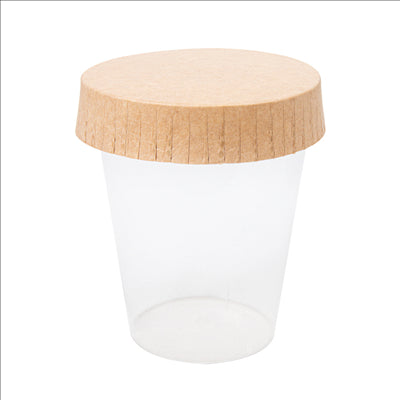 COUVERCLES GOBELETS CHAMBRE  225 G/M2 Ø6,9x1,5 CM NATUREL KRAFT (1000 UNITÉS)