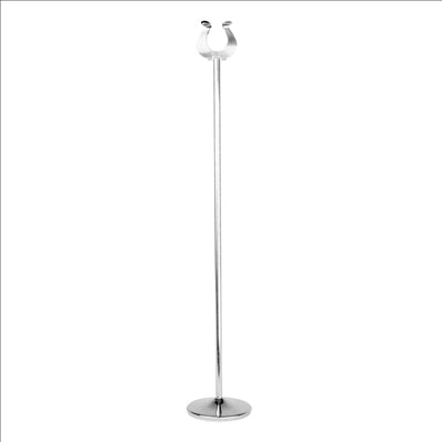 PINCE POUR NUMÉROS DE TABLE  Ø7,2x46 (h) CM ARGENTE INOX (1 UNITÉ)