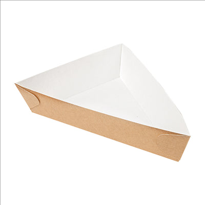 BARQUETTES TRIANGULAIRES 'THEPACK' 220 G/M2 14,5x19x3,5 CM NATUREL CARTON ONDULÉ NANO-MICRO (900 UNITÉS)