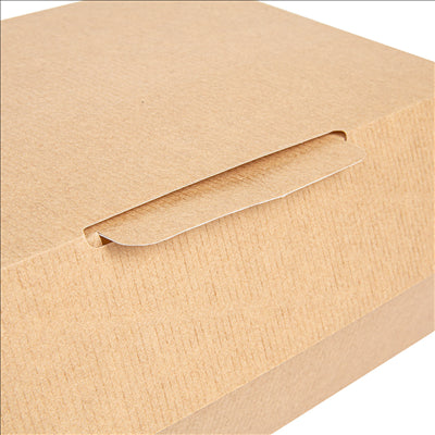 BOÎTES "LUNCH BOX" 'THEPACK' 220 G/M2 22x13x7,5 CM NATUREL CARTON ONDULÉ NANO-MICRO (300 UNITÉS)