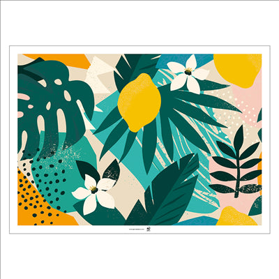 SETS DE TABLE OFFSET 'AMALFI' 70 G/M2 31x43 CM QUADRICHROMIE PAPIER (2000 UNITÉS)