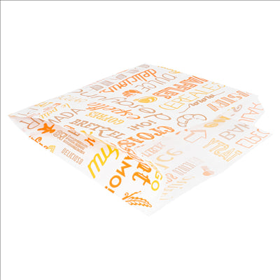 SACHETS CROISSANTS 'PAROLE' 33 G/M2 12+5x14 CM BLANC CELLULOSE (500 UNITÉS)