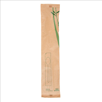 LONGUES CUILLÈRES EN SACHET  21 CM BLANC CPLA (500 UNITÉS)