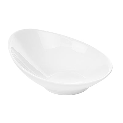 BOLS ALLONGÉS 700 ML 25x21,5x10,5 CM BLANC PORCELAINE (2 UNITÉS)