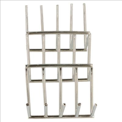 RACK MINI TACOS 'ARTINOX'  11,8x5,1x3,7 CM ARGENTE INOX (12 UNITÉS)