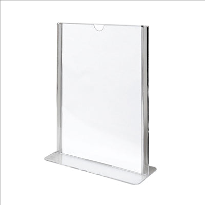 PORTE MENUS DE TABLE DIN-A5  14,8x21 CM TRANSPARENT PS (20 UNITÉS)