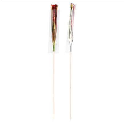 DÉCORS POUR GLACES "IRIDESCENTES"  23,5 (h) CM ASSORTI BOIS (100 UNITÉS)