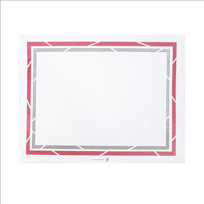 SETS DE TABLE POUR PLATEAUX 'SELF-SERVICE' 48 G/M2 28x35 CM BLANC PAPIER (2000 UNITÉS)