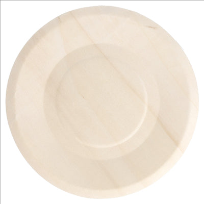 ASSIETTES RONDES 'WOOD'  Ø 15,5x1 CM NATUREL BOIS (200 UNITÉS)