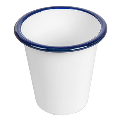 GOBELETS 'ENAMELWARE' 310 ML Ø 9x9,6 CM BLANC ACIER ÉMAILLÉ (6 UNITÉS)