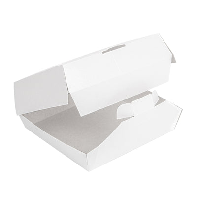 BOÎTES "LUNCH BOX" PAPERLOCK 'THEPACK' 220 G/M2 21x20,5x8 CM BLANC CARTON ONDULÉ NANO-MICRO (300 UNITÉS)