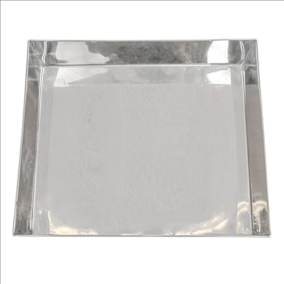 BOÎTE POUR BUFFET 'ARTINOX'  30x25,3x8 CM ARGENTE INOX (1 UNITÉ)