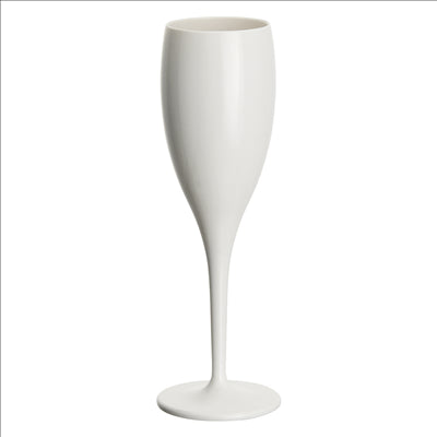 FLÛTES CHAMPAGNE 130 ML Ø 5,2/6,2x19,1 CM BLANC POLYCARBONATE (12 UNITÉS)