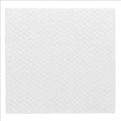 SERVIETTES ECOLABEL 1 PLI  20 G/M2 30x30 CM BLANC OUATE (2400 UNITÉS)